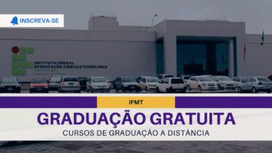 Sua chance de ter um diploma superior! IFMT abre inscrições para 449 vagas em cursos a distância. Inscreva-se até 26/09!