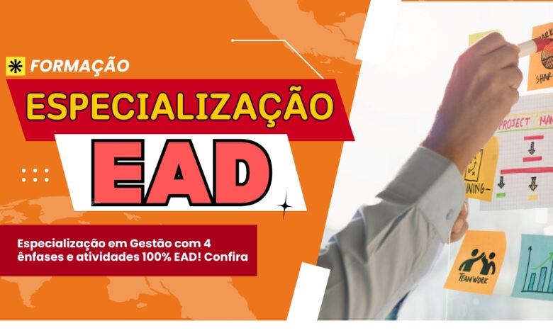 Instituto Federal abre inscrições para Curso de Especialização Totalmente EAD em Gestão com 4 ênfases em diversas áreas.