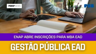 Enap abre inscrições até quarta, 25 de setembro para a Pós-Graduação e MBA EAD em Gestão Pública com vagas para todo o Brasil!