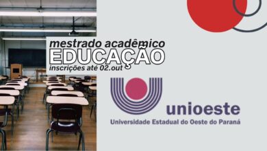 UNIOESTE abre inscrições para o Mestrado Acadêmico em Educação com vagas para o ano de 2025. São vagas em três linhas de pesquisa!