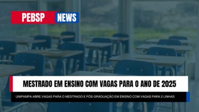 Mestrado em Ensino da UNIPAMPA abre 44 vagas para o Mestrado GRATUITO com foco em inovação e inclusão. Inscreva-se agora mesmo!