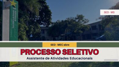 Inscreva-se na SED - MS para o cargo de Assistente de Atividades Educacionais. São 425 vagas disponíveis! Não perca essa oportunidade! Vagas para Secretaria de Educação.