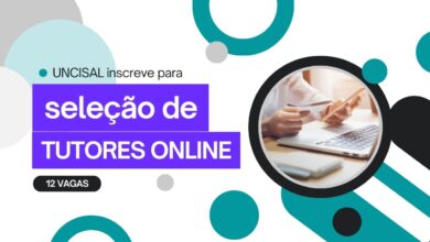 A UNCISAL acaba ed pubicar Edital para contratar Tutores Online nas área de Educaçao, Tecnologia e Saúde! Confira e inscreva-se!