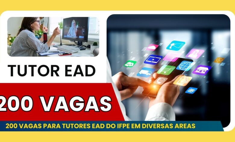 O IFPE busca mais de 200 tutores EAD para diversas áreas! Inscreva-se até 23/09 e faça parte de uma instituição renomada.