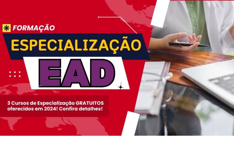 UERGS inscreve para 3 Cursos de Especialização Gratuitos oferecidos no ano de 2024 até hoje, dia 13 de setembro de 2024! Confira!