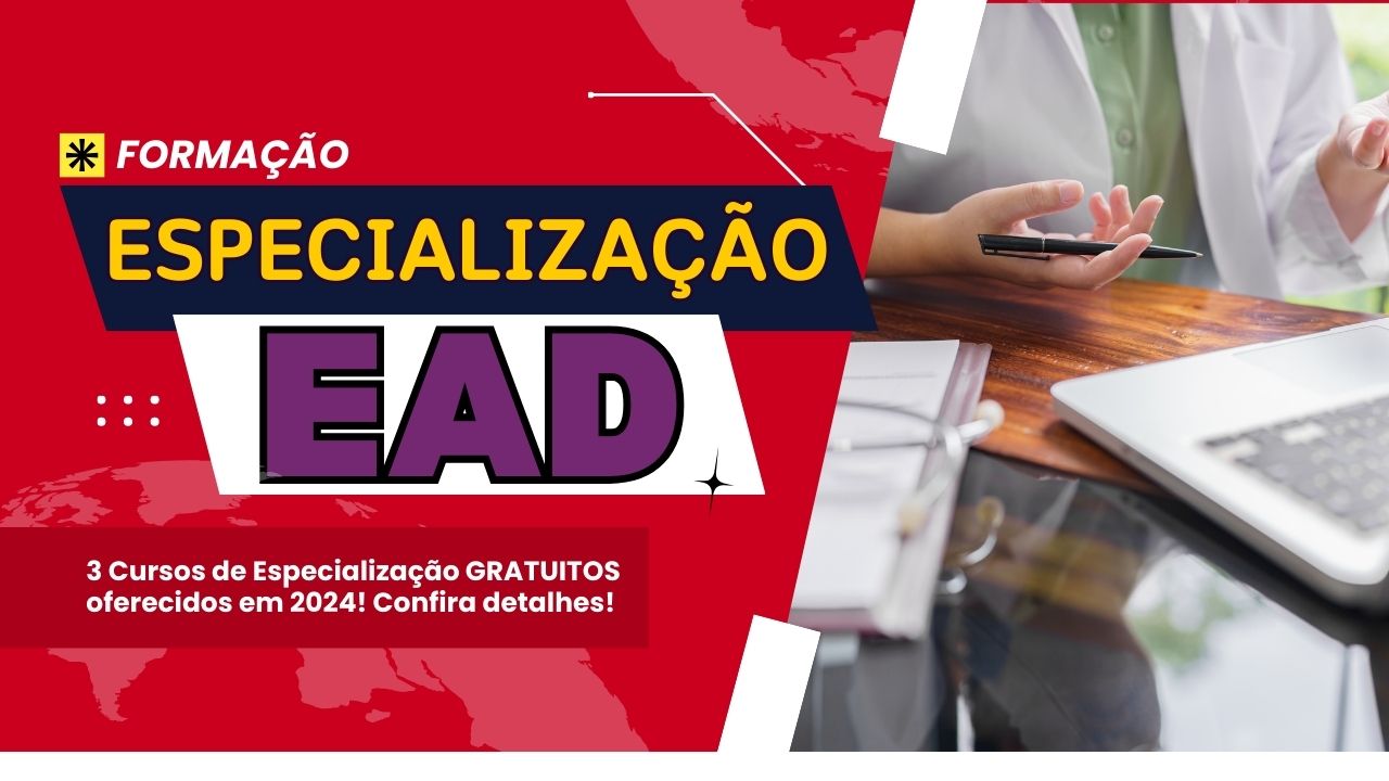 UERGS inscreve para 3 Cursos de Especialização Gratuitos oferecidos no ano de 2024 até hoje, dia 13 de setembro de 2024! Confira!