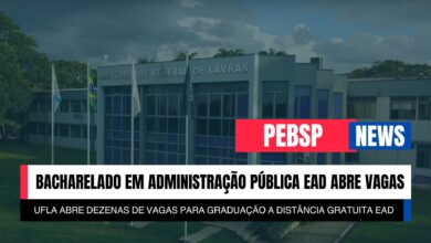 Administração Pública EAD gratuita na UFLA! 250 vagas. Aprendizado flexível, ensino de excelência e ótimas perspectivas de carreira.