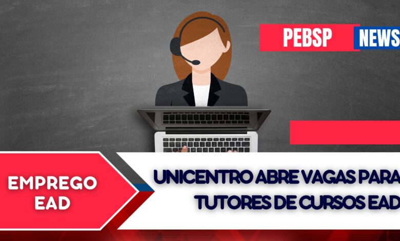 Vagas de tutor! Unicentro busca interessados para atuar como Tutores de Curso de Licenciatura em Letras EaD. Inscreva-se já!