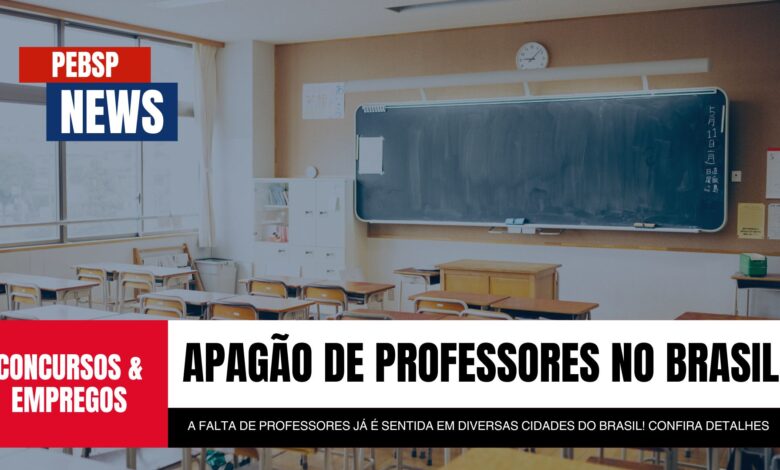 Educação brasileira em risco! Falta de professores impacta a qualidade do ensino e o futuro dos alunos. Entenda a gravidade da crise.