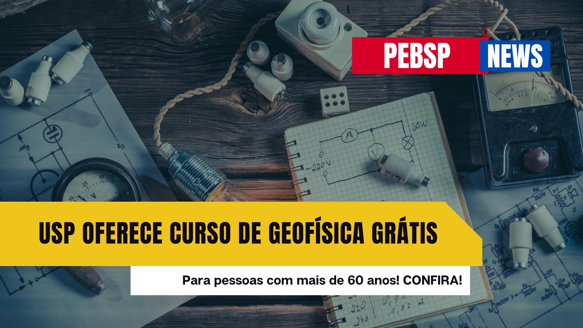 Curso de Geofísica GRATUITO na IAG-USP! Aberto para maiores de 60 anos. Inscreva-se até 13/10/2024 e explore os segredos da Terra!