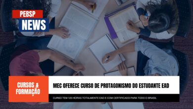 Curso EAD e online gratuito de Protagonismo Estudantil (120h) e certificado pelo MEC abre 2000 vagas. Inscreva-se agora!