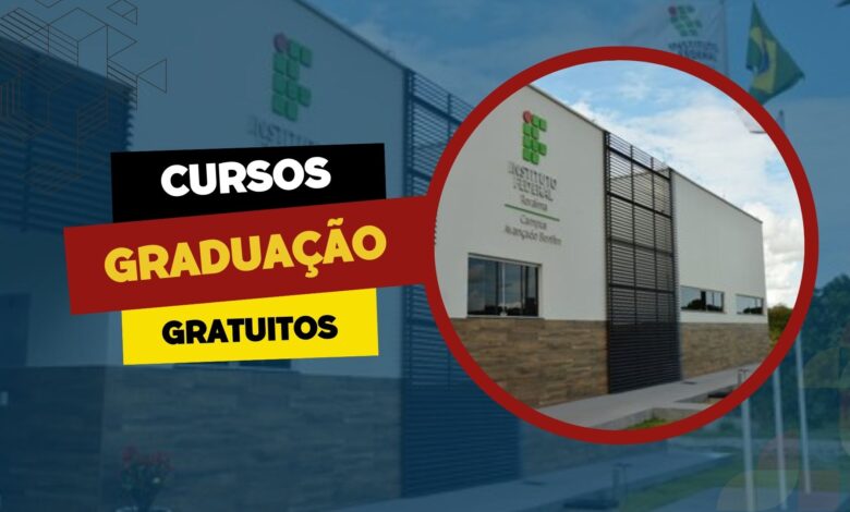 IFRR anuncia quase 200 vagas para Cursos de Graduação Gratuitos para o ano de 2025 para quem tem ensino médio completo! Confira vagas!