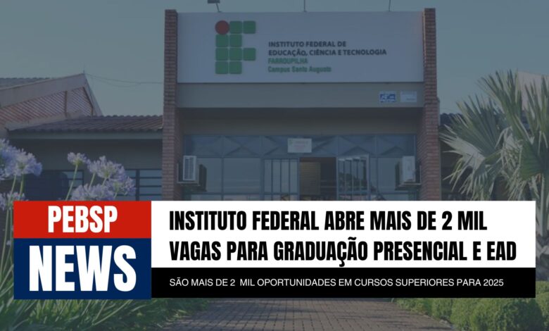 Garanta sua vaga! Inscrições abertas para cursos superiores do IFFar 2025. 2085 vagas via ENEM. Mais de 2 mil OPORTUNIDADES!