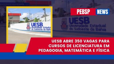 Estude Licenciatura em Matemática, Física ou Pedagogia na UESB EAD! São 350 vagas abertas com inscrição gratuita. Confira detalhes!