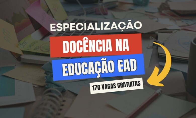 IFB - Instituto Federal de Brasília abre vagas remanescentes para especialização em Docência EPT EAD com inscrições até amanhã, 15!