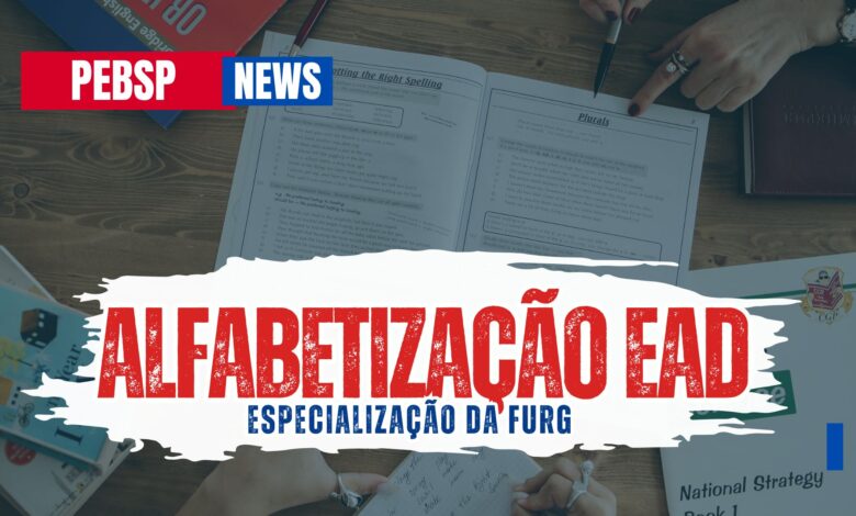 Professores e pedagogos, FURG convoca para inscrições na Especialização em Alfabetização EAD com 150 vagas gratuitas em diversos polos.