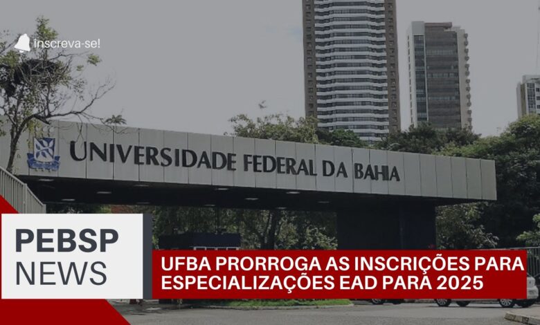 Inscrições prorrogadas! Cursos e Especializações EAD gratuitas da UFBA tê, prazo de inscrições estendido até 29/10. Garanta sua vaga!