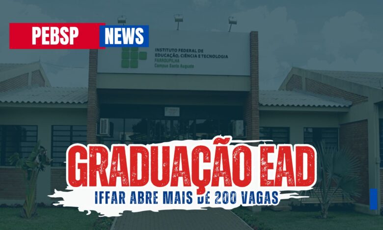 Estude onde e quando quiser! Graduação EAD no IFFar com diversas opções de cursos. Inscrições abertas! Inscrições até janeiro de 2025!