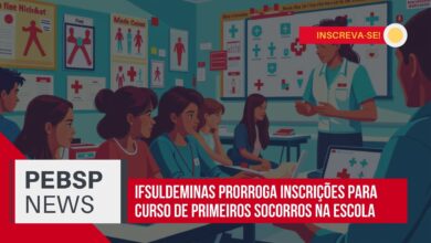 IFSULDEMINAS PRORROGA as inscrições para Curso de Primeiros Socorros no Ambiente Escolar com 120 horas 100% EAD! CONFIRA DETALHES