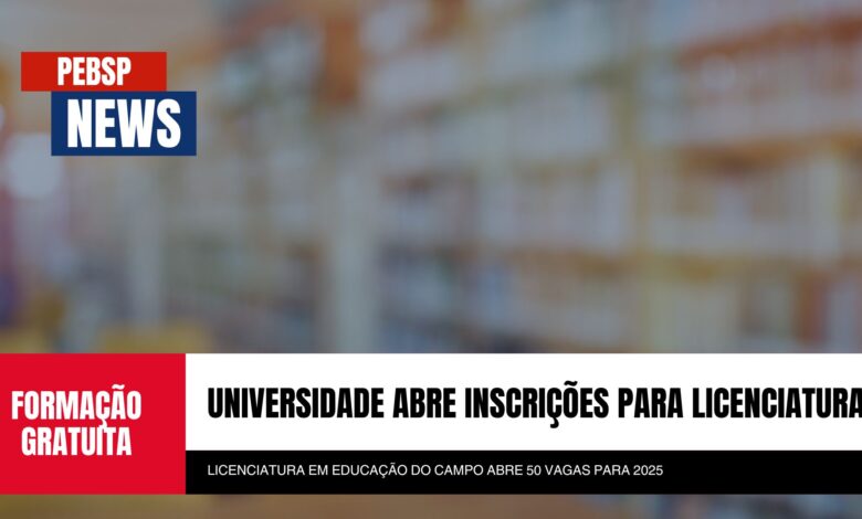 Transforme a educação rural! Licenciatura em Educação do Campo na UNIPAMPA abre 50 vagas, formação prática e inclusiva. Inscreva-se agora!