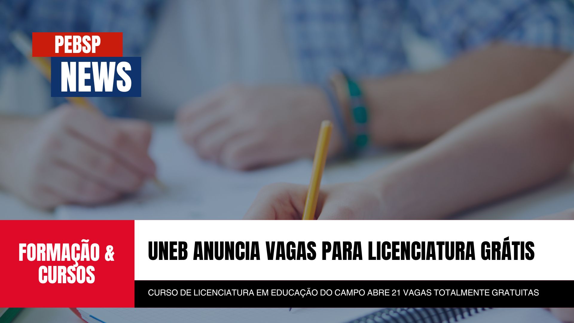 UNEB abre Inscrições GRATUITAS para Licenciatura em Educação do Campo com 21 vagas. Inscreva-se até 10/10 e garanta sua vaga!