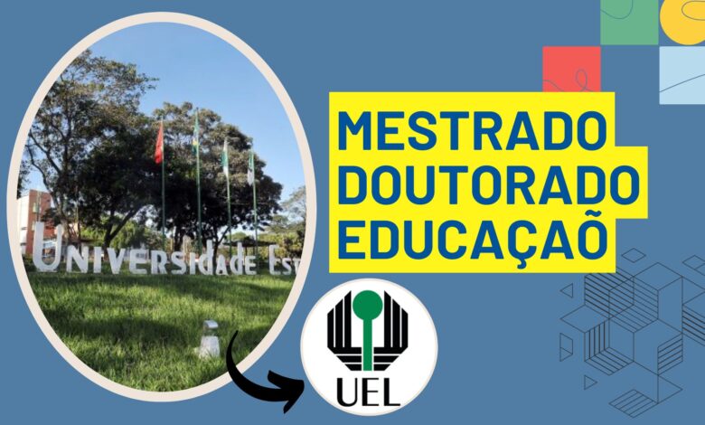 Inscrições abertas! Mestrado e Doutorado em Educação na UEL com vagas para 2025! Inscreva-se até 30/10/2024. 3 linhas de pesquisa.