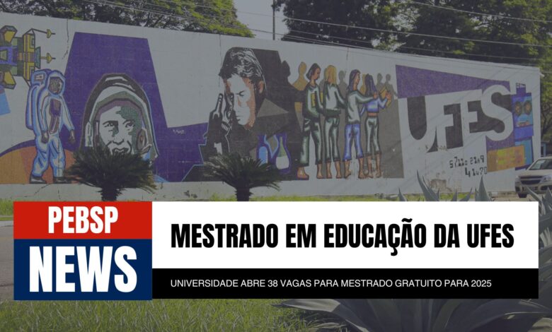 Transforme sua carreira com o Mestrado em Educação da UFES! Inscrições abertas de 3 a 18 de outubro. Não perca!