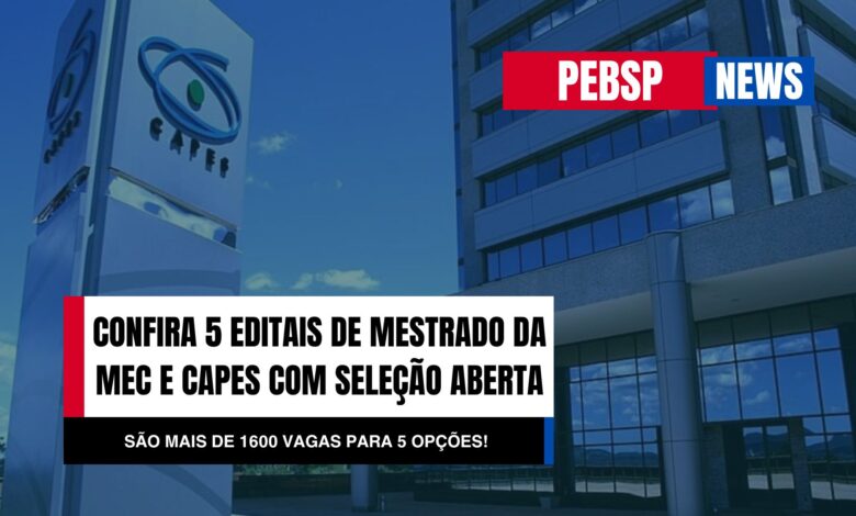 5 Programas de Mestrado Profissional Gratuitos do MEC e Capes com inscrições ABERTAS para História, Química, Filosofia, Geografia e Sociologia