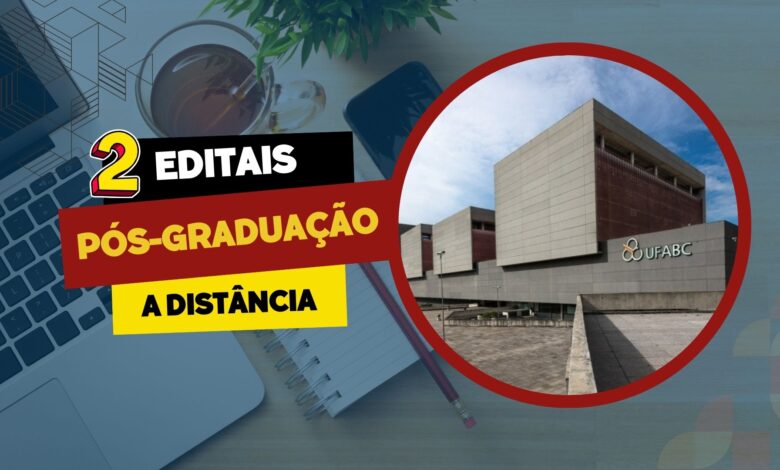 Especializações EAD gratuitas na UFABC! 440 vagas disponíveis. Inscrições abertas por tempo limitado. Não perca essa chance!