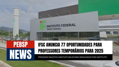 Inscreva-se para trabalhar no IFSC: Processo Seletivo para professores sem taxa de inscrição. Participe até 22 de outubro!