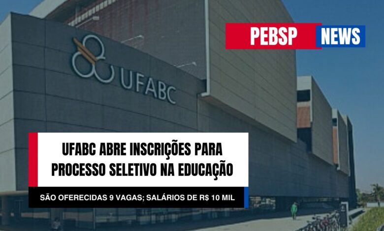 UFABC: Inscrições para Professores Visitantes prorrogadas até 15/10! Diversas áreas. Inscreva-se agora e seja um professor na Federal.