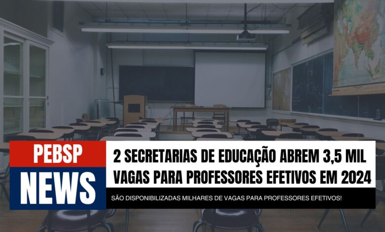 Mais de 3.500 vagas em concursos públicos para professores no RN e AC! Inscrições abertas. Salários atrativos e estabilidade. Inscreva-se!