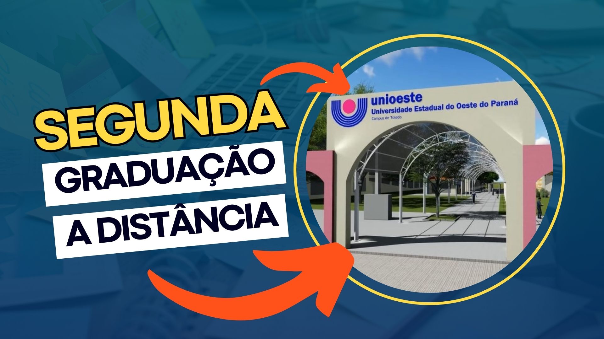 Conquiste uma nova titulação com os Cursos de Segunda Graduação EAD da UNIOESTE de Licenciatura e Tecnologia. São 150 vagas GRATUITA!