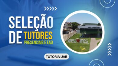 IFES seleciona Tutores EAD e presenciais para cursos a distância da UAB. São opções em diversos campis! Inscrições até 23/10