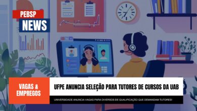 Inscreva-se! UFPE seleciona tutores para cursos EAD de Graduação e Especialização. Remuneração de R$1100. Inscrições até 22/11.