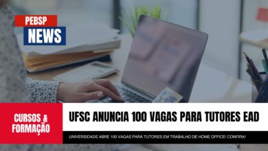 UFSC acaba de anunciar Processo Seletivo para Tutores EAD com 100 vagas e bolsa de R$1.100,00. Inscrições até 09/11. Pedagogia/Licenciatura.