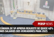 Câmara de São Paulo acaba de APROVAR Aumento Salarial de Quase 40% para os Vereadores. Reajuste vale a partir de 2025!