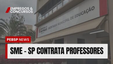 SME - SP: Vagas abertas! Secretaria Municipal de Educação contrata professores de Ensino Fundamental II e Médio. Inscrições até 26/11!