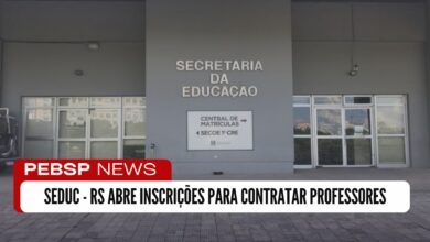 SEDUC-RS: Edital de contratação temporária de professores! Inscrições até 06/12. Ensino Fundamental e Médio. Inscreva-se já!