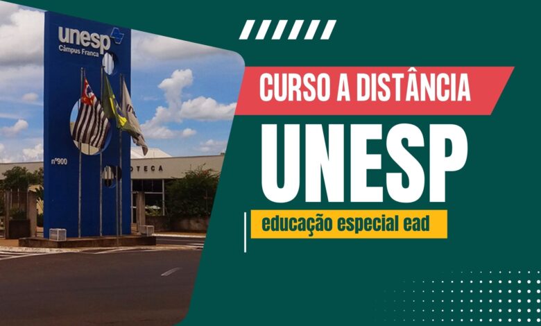 Universidade Estadual Paulista - UNESP segue com inscrições abertas para Curso EAD de Educação Especial e Inclusiva com 120 horas GRATUITAS