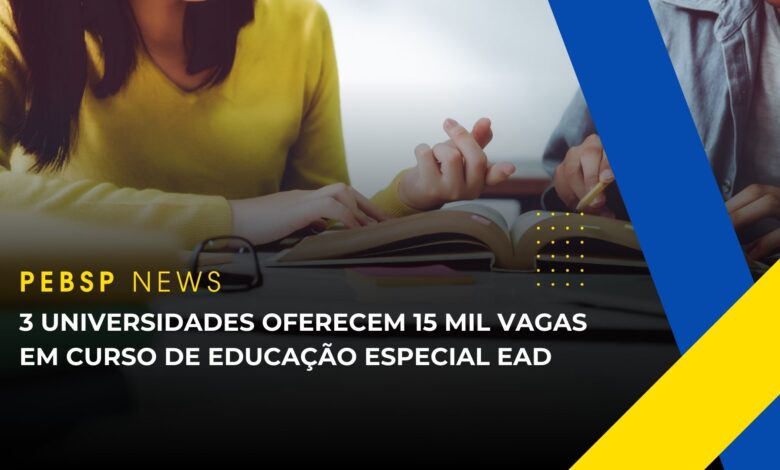 MEC em parceria com 3 Universidades: UFRB, UNESP e UEMA oferece inscrições para Cursos na área da Educação Especial 100% EAD para professores