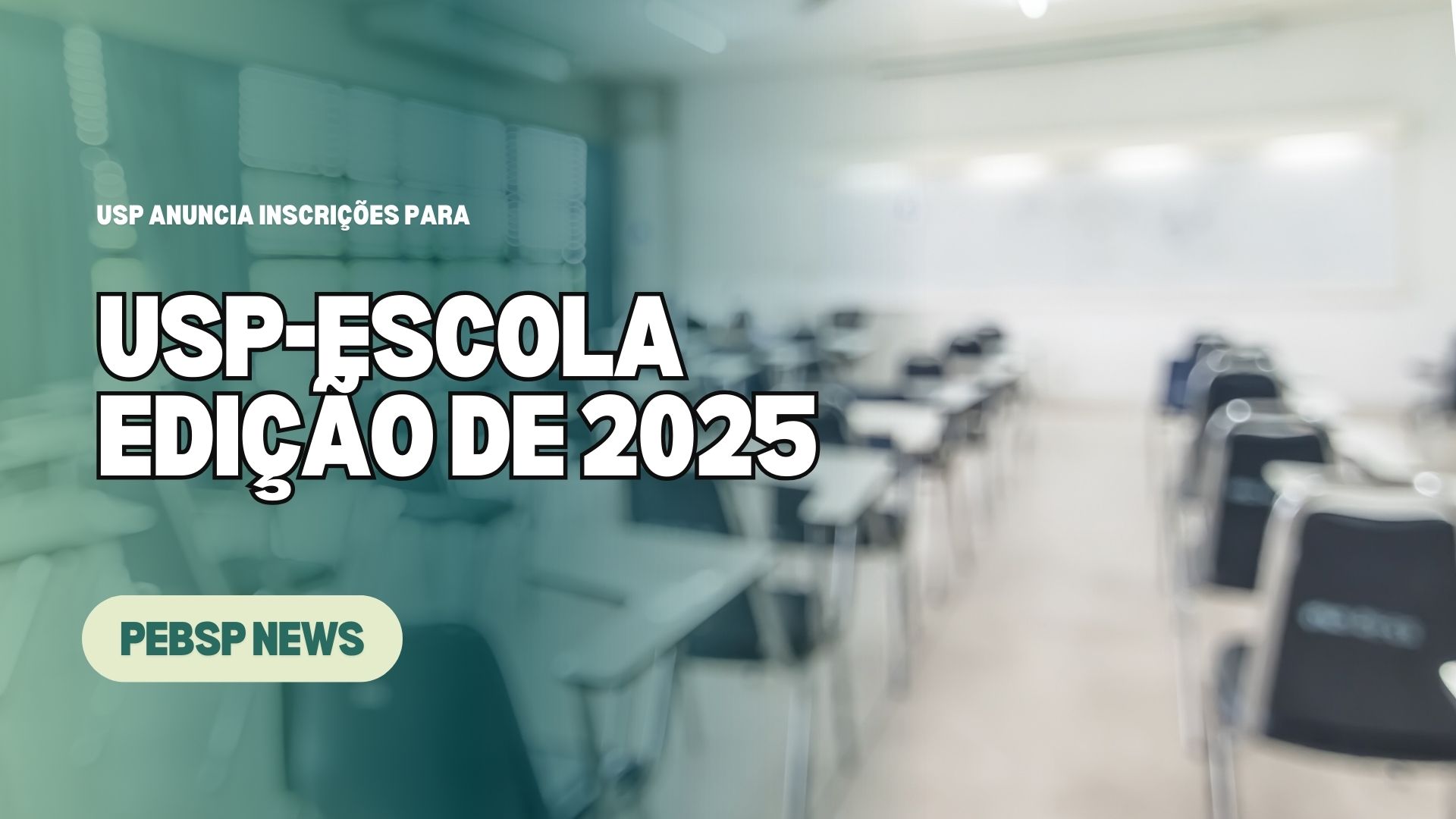 Inscrições abertas para o Encontro USP Escola 2025! Milhares de vagas para professores da rede pública. Cursos, palestras e atividades !