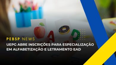 UEPG anuncia 100 vagas para Curso de Especialização em Alfabetização e Letramento EAD para graduados! Corra e Garanta sua Oportunidade!