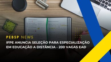 Instituto Federal de Pernambuco - IFPE anuncia processo seletivo para Especialização em Educação a Distância com 200 vagas gratuitas.