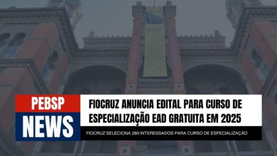 Especialização EAD da Fiocruz em Saúde e Educação. Inscrições até 20/12. Transforme sua carreira e a saúde pública. Inscreva-se já!