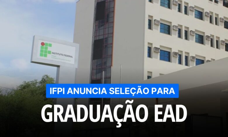 Graduação EAD gratuita no IFPI! Apenas uma prova de redação. Mais de 4 mil vagas disponíveis. Inscrições até 01/12. Acesse e inscreva-se!