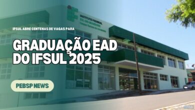 Últimos 3 dias para se inscrever nos cursos de graduação EAD do IFSul! Mais de 1600 vagas em 6 cursos gratuitos. Inscrições até 22/11.