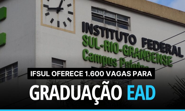 IFSUL abre inscrições para 1.600 vagas para Cursos de Graduação EAD Gratuitos: Administração, Engenharia de Produção, e muito mais!