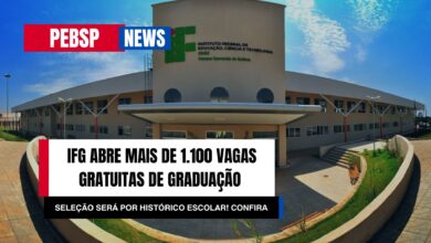 O Instituto Federal de Goiás - IFG anuncia a abertura de inscrições para Cursos Gratuitos de Graduação com seleção pelo ENEM e 1.100 vagas