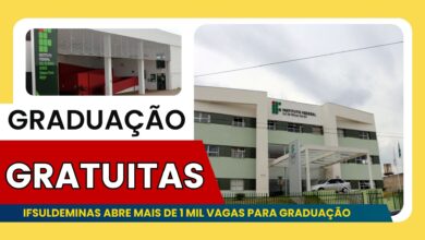 Instituto Federal IFSULDEMINAS anuncia mais de 1.000 vagas em cursos de Graduação presencial e EAD! Não perca a chance! Inscrições até 14/11!